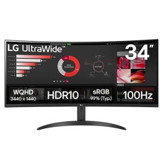 BAZAR - LG MT VA LED 34" 34WR50QK - VA panel, 3440x1440, 2xHDMI, DP, prohnutý - Poškozený obal (Komplet) BAZAR - LG MT VA LED 34" 34WR50QK - VA panel, 3440x1440, 2xHDMI, DP, prohnutý - Poškozený obal (Komplet)