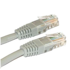 XtendLan patch kábel Cat6, UTP - 10m, sivý