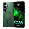3mk ochranný kryt Smoke MagCase Green pro Samsung Galaxy S26+