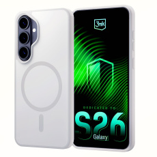 3mk ochranný kryt Smoke MagCase White pro Samsung Galaxy S26 3mk ochranný kryt Smoke MagCase White pro Samsung Galaxy S26