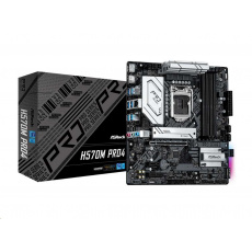 ASRock MB Sc LGA1200 H570M PRO4, Intel H570, 4xDDR4, 1xDP, 1xHDMI, mATX ASRock MB Sc LGA1200 H570M PRO4, Intel H570, 4xDDR4, 1xDP, 1xHDMI, mATX
