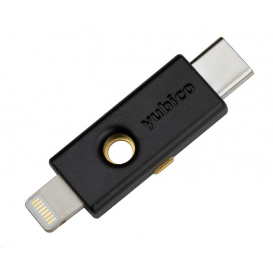 YubiKey 5Ci - USB-C + Lightning, klíč/token s vícefaktorovou autentizaci, podpora OpenPGP a Smart Card (2FA)