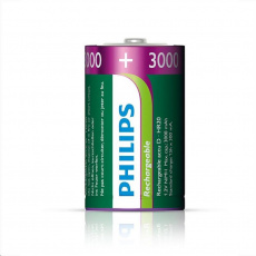 PHILIPS Nabíjecí baterie D 3000mAh 1,2V R20B2A300/10 (Blistr 2ks) *POŠKOZENÝ OBAL PHILIPS Nabíjecí baterie D 3000mAh 1,2V R20B2A300/10 (Blistr 2ks) *POŠKOZENÝ OBAL