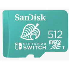 Karta SanDisk MicroSDXC 512 GB pre Nintendo Switch (R:100/W:90 MB/s, UHS-I, V30,U3, C10, A1) licencovaný produkt,Super Mario