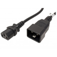 PREMIUMCORD Napájací kábel 230V 10A 1m, konektory IEC 320 C13 - IEC 320 C20