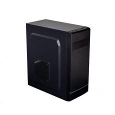 EUROCASE skříň ML X301 black, micro tower, 2x USB 2.0, bez zdroje